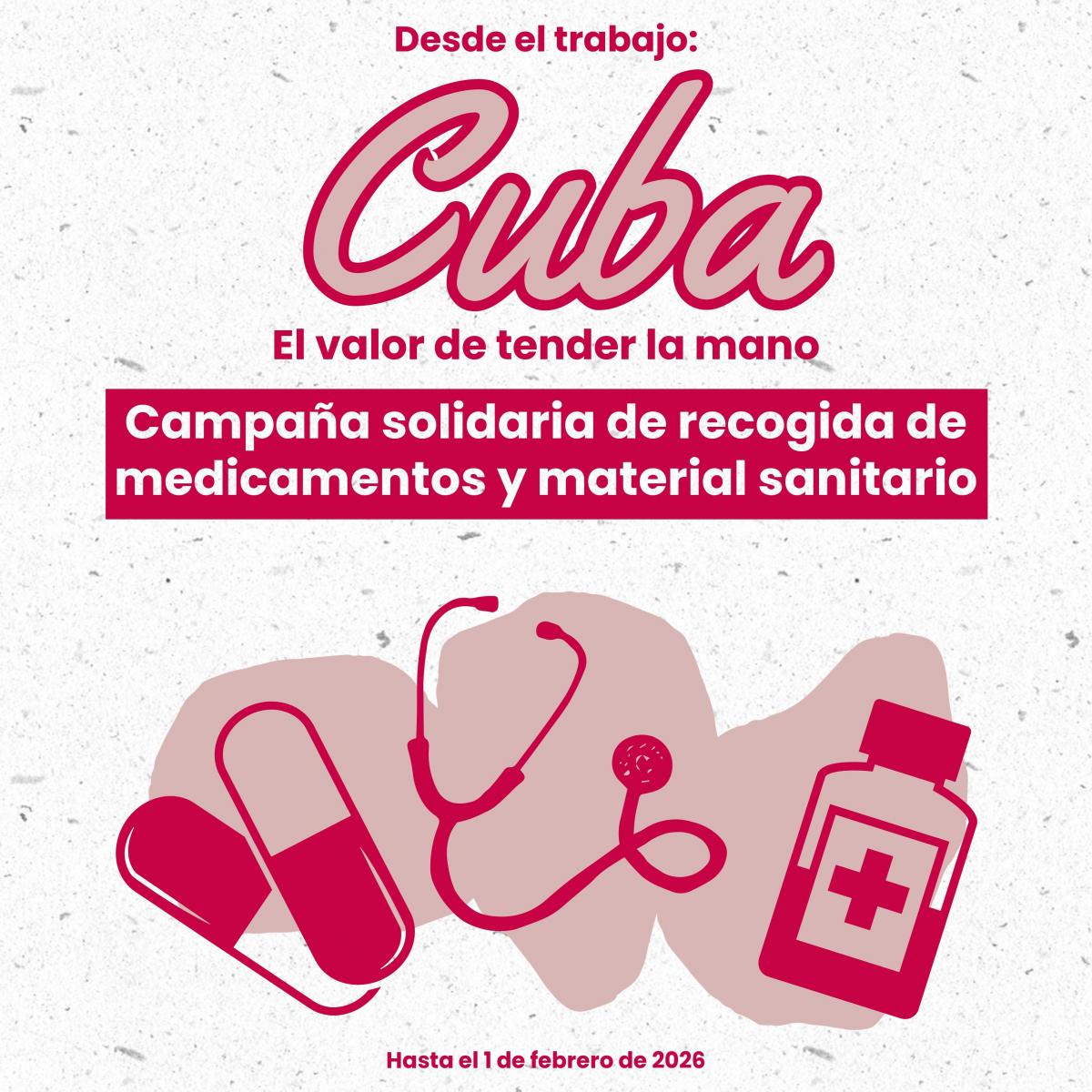 Desde el trabajo: Cuba RECOGIDA SOLIDARIA DE MEDICAMENTOS