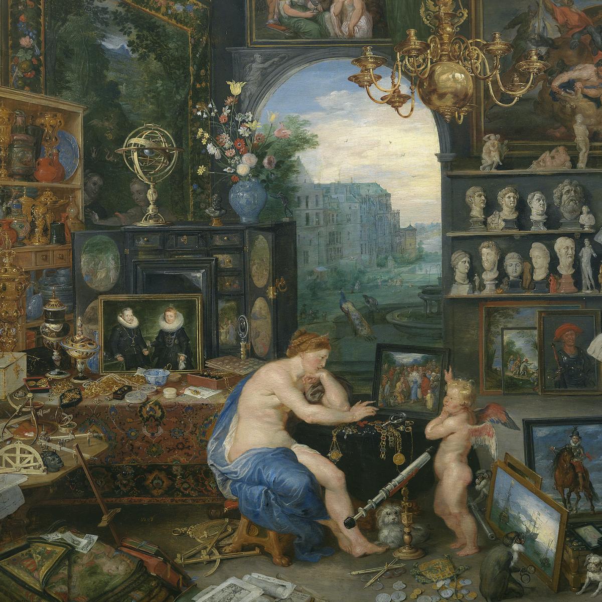 Jan Brueghel y Peter Paul Rubens, La Vista, 1617 (detalle). Museo del Prado