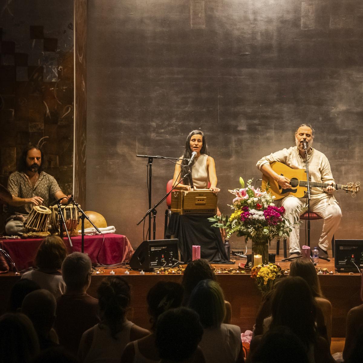 Manu Om, Ana López y Jaume Catà