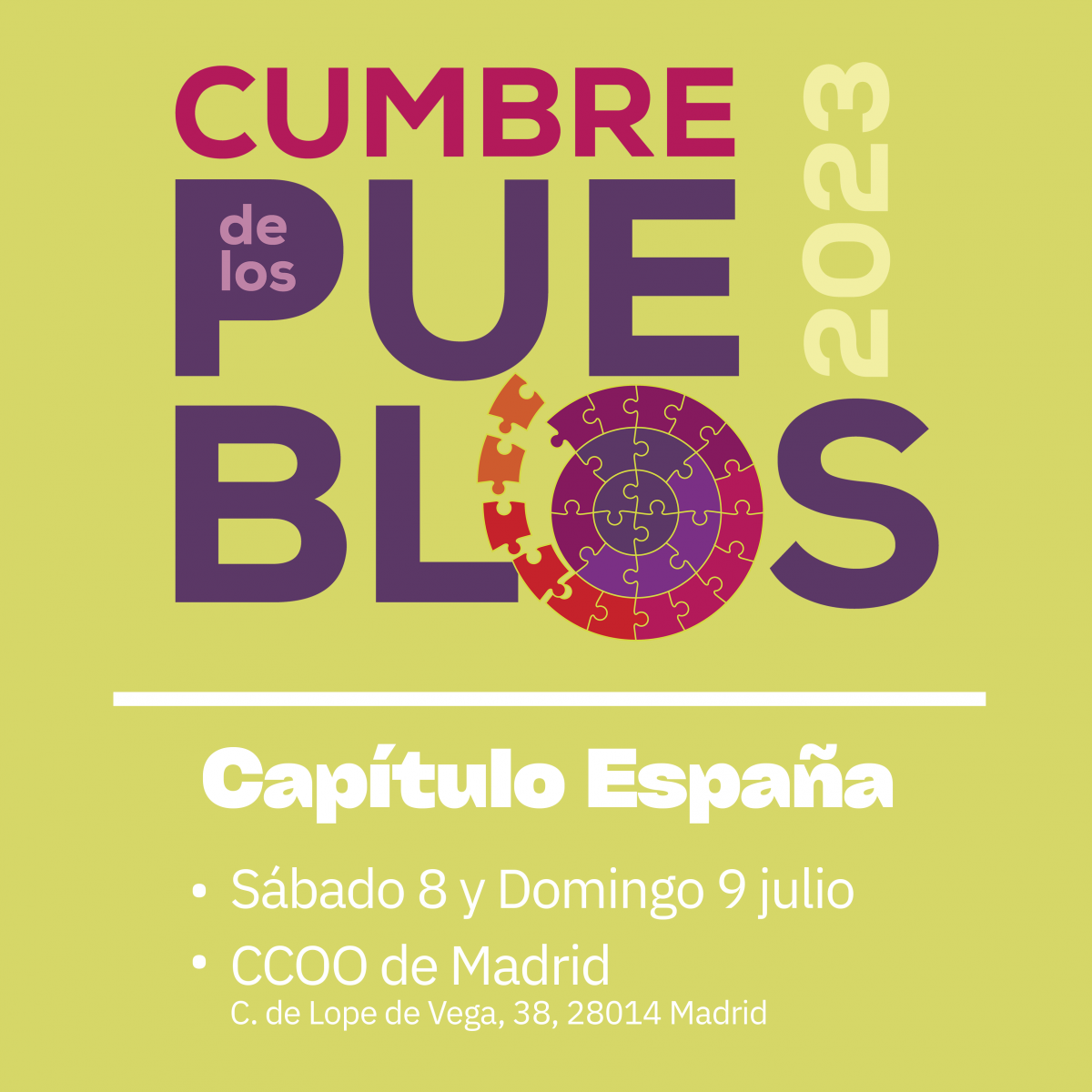 Cumbre de los Pueblos 2023 BANNER