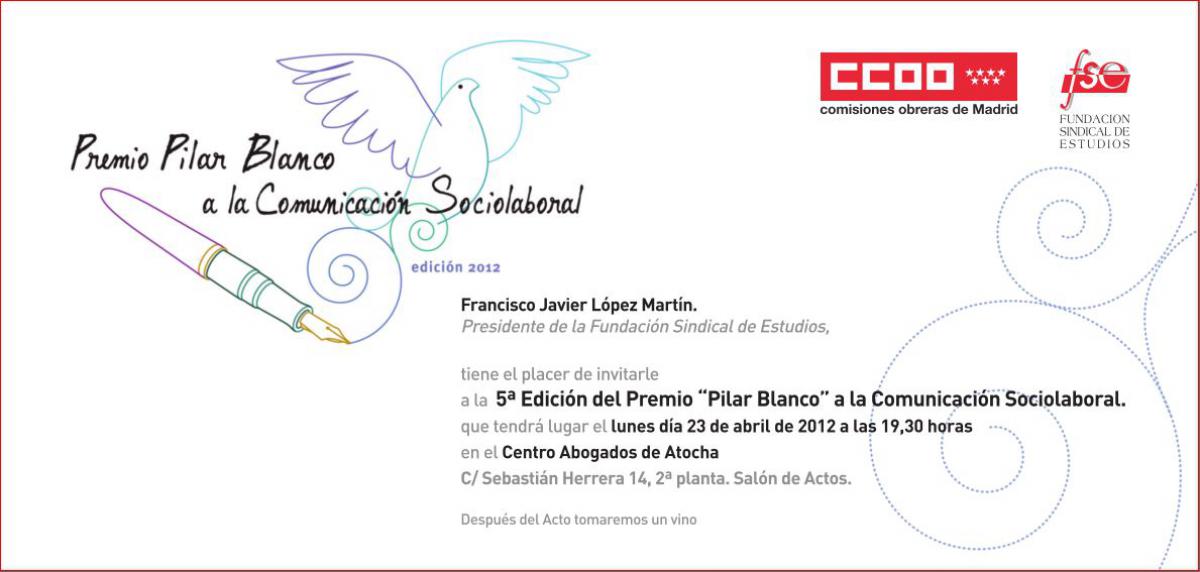 Premios "Pilar Blanco" 2012