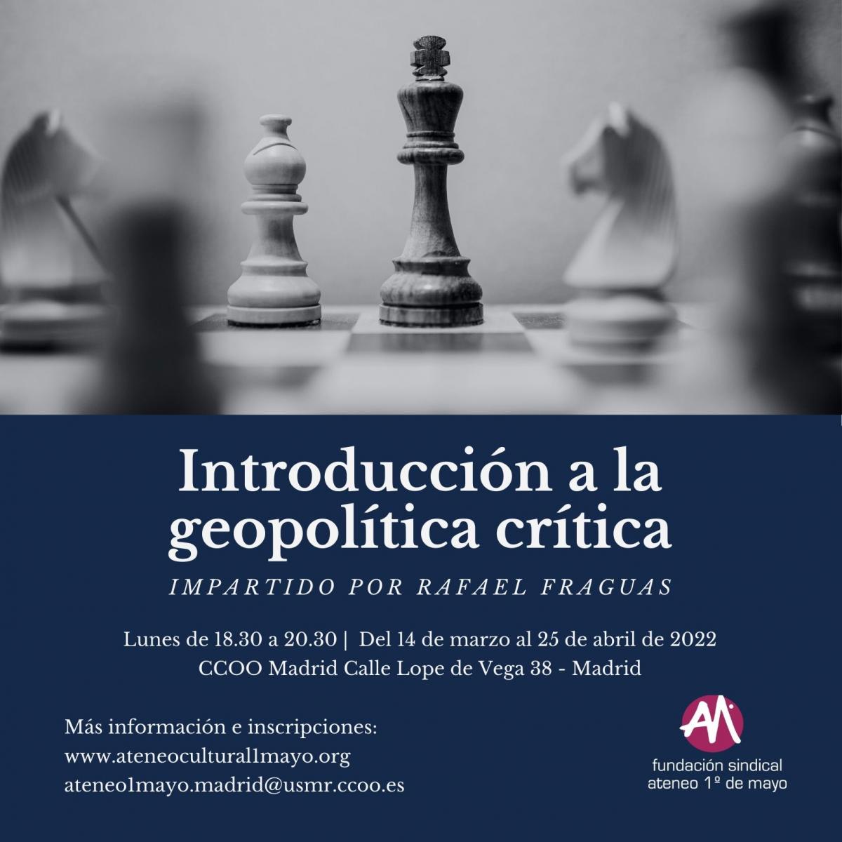 Cartel Introducción a la geopolítica crítica